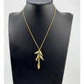 Michael Michaud Tapestry Gold Copper Pearls Pendant Necklace
