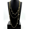 Karine Sultan Delicate Multi Layer Necklace w/ Pearl Accent