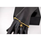 Catherine Weitzman Beaded Starfish Charm Bracelet