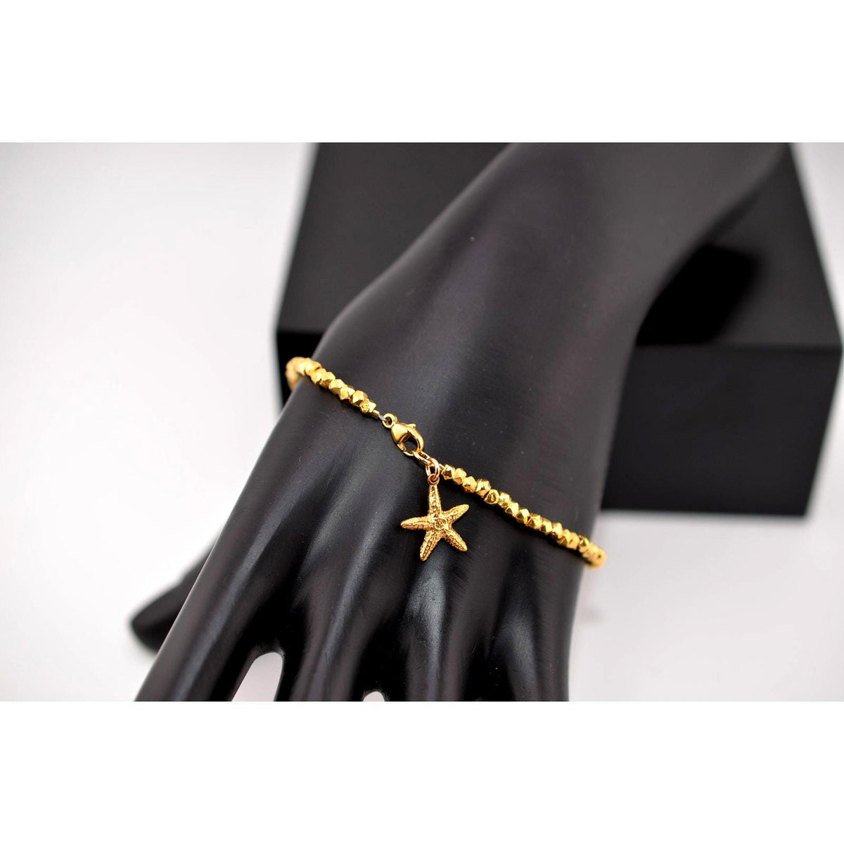 Catherine Weitzman Beaded Starfish Charm Bracelet