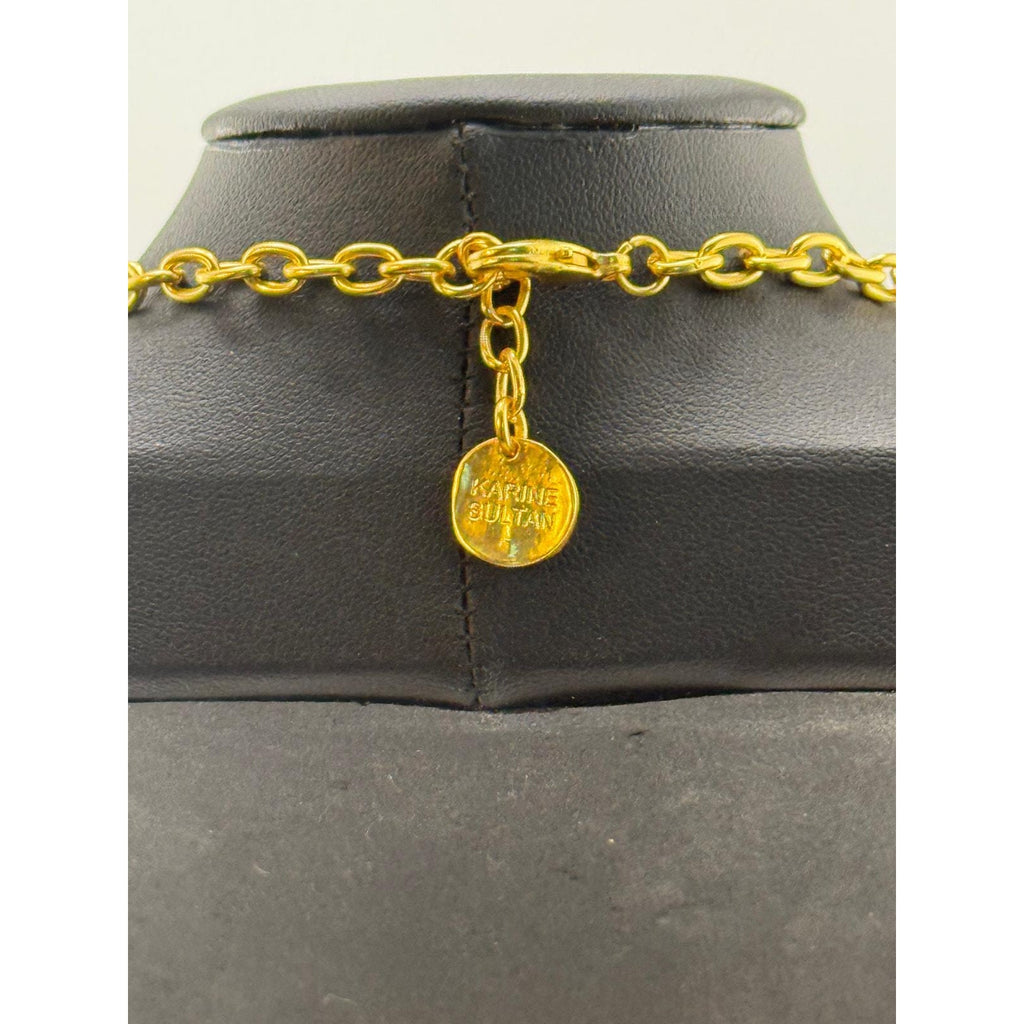 Karine Sultan Enamel Embellishment Collar Necklace
