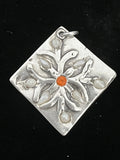 Signed Nadine Leo Mississippi River Pearl Co Sterling Silver Pearl Pendant
