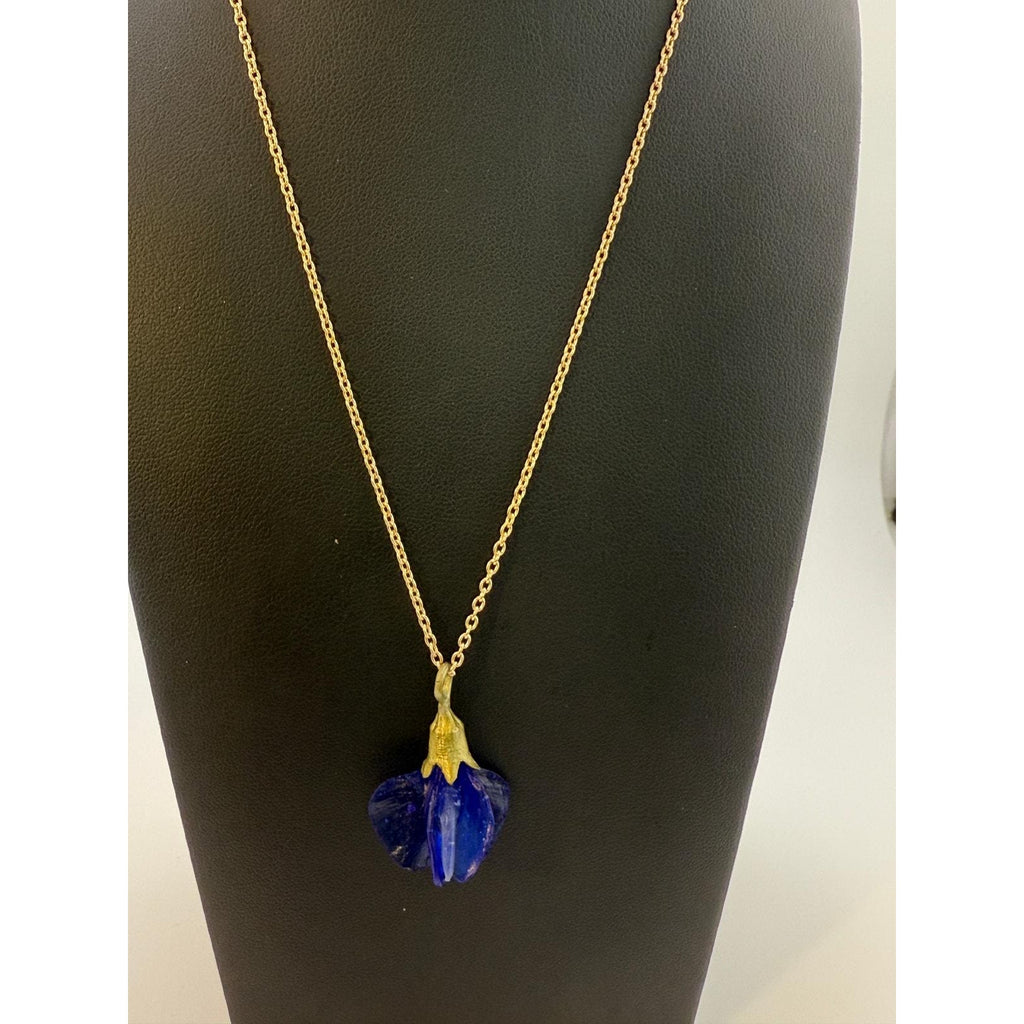 Michael Michaud False Indigo Pendant Necklace