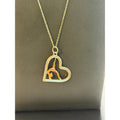 925 Sterling Silver Heart Gymnastics Pendant Necklace - Sarasotabydesign