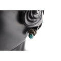 925 Sterling Silver Turquoise Floral Stud Earrings
