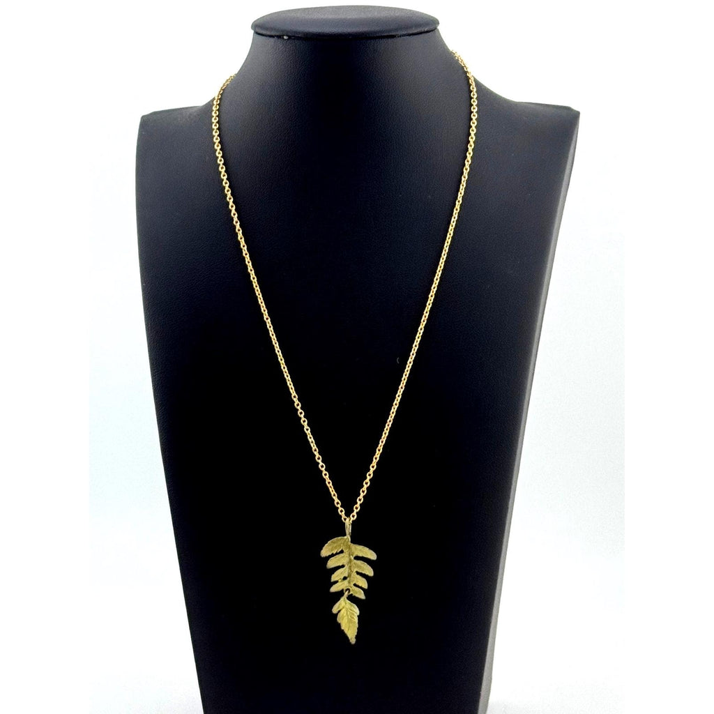 Michael Michaud Petite Fern Leaf Pendant Necklace