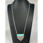 In Bloom Genuine Turquoise and Sterling Silver Necklace