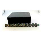 Vintage Unique 925 Sterling Silver Enamel Siam Dancer Bracelet