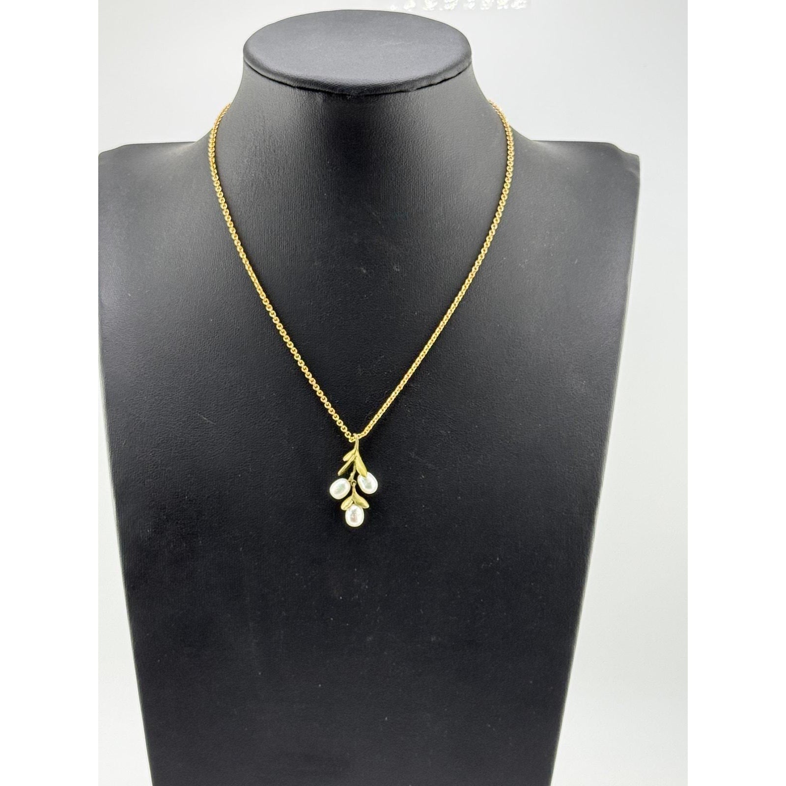 Michael Michaud Boxwood Pearl Pendant Necklace