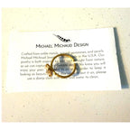 Michael Michaud Pea Pod Single Pearl Adjustable Ring