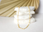 Saressa Designs Textured Paperclip Necklace