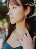 Saressa Designs Bar Graph Necklace - Aquamarine