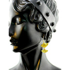 Michael Michaud Ginkgo Double Drop Wire Earrings