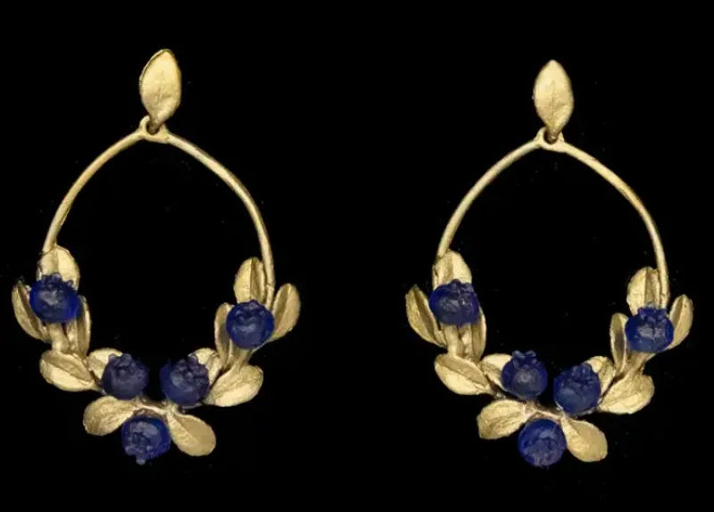 Michael Michaud Petite Blueberry Oval Post Earrings
