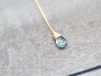 Saressa Designs Moss Aquamarine Lariat Necklace
