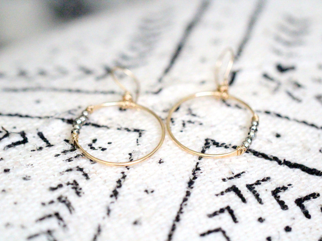 Saressa Designs Argonaut Hoops - ( As seen on This Is Us )