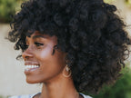 Saressa Designs Arrow Hoop Earrings - Crystal Quartz  ( As Seen On Jane the Virgin )