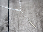 Saressa Designs Scalloped Bar Lariat Necklace
