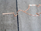 Saressa Designs Scalloped Bar Lariat Necklace