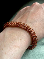 Alison Morse Chunky Foxtail Chainmaille Bracelet in Copper