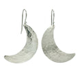 Alison Morse Crescent Moon Earrings in Sterling Silver | Moon Phase Earrings