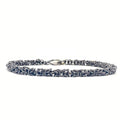 Alison Morse Delicate Byzantine Chainmaille Bracelet in Oxidized Silver