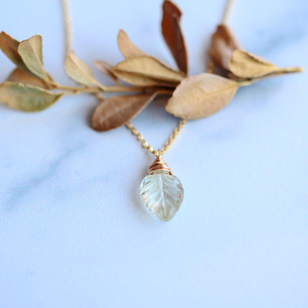Saressa Designs Palm Necklace - Prasiolite