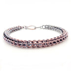 Alison Morse Foxtail Chainmaille Bracelet in Oxidized Copper