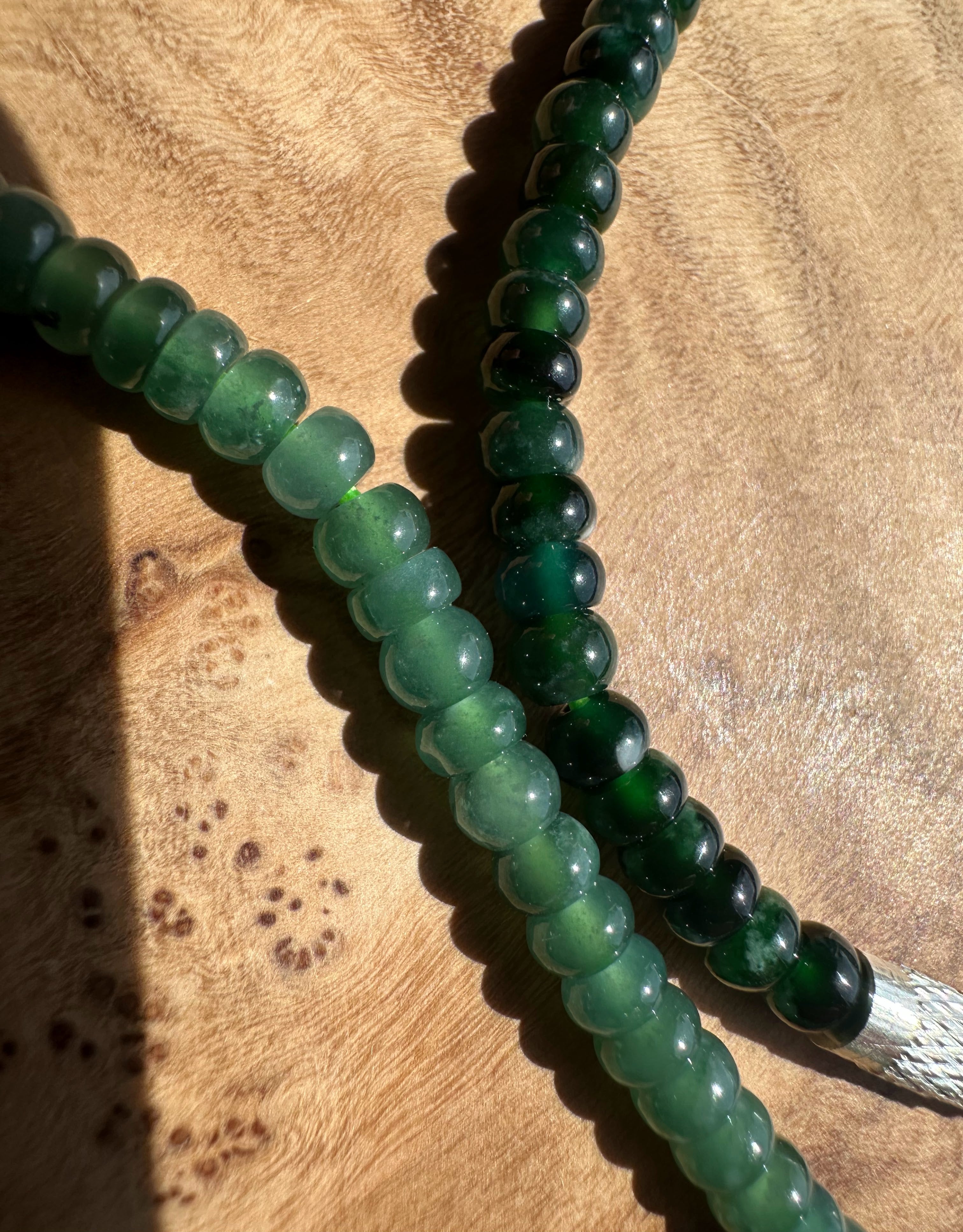Guatemalan Jadeite Bead Bracelet - 4X3mm beads - Sold Individually
