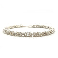 Alison Morse Delicate Byzantine Chainmaille Bracelet in Silver
