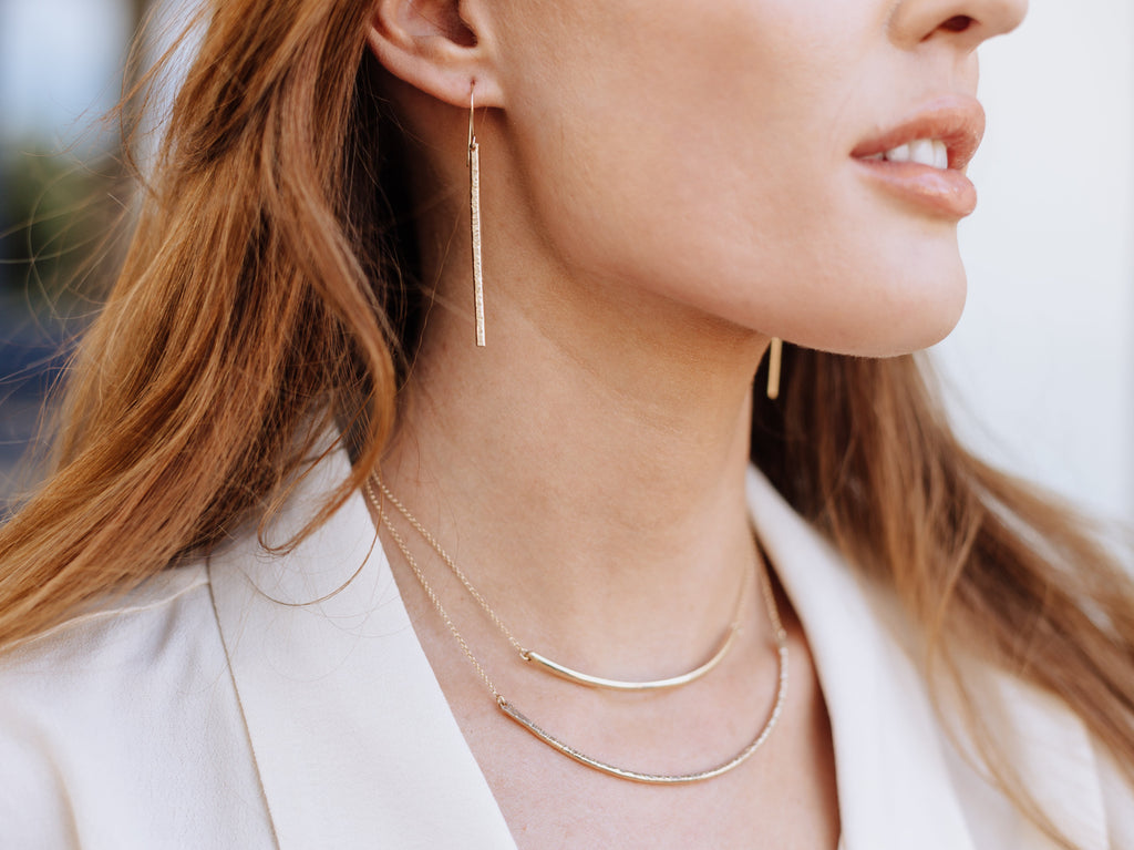 Saressa Designs Contour Collar Necklace - ( As Seen On Arrow )