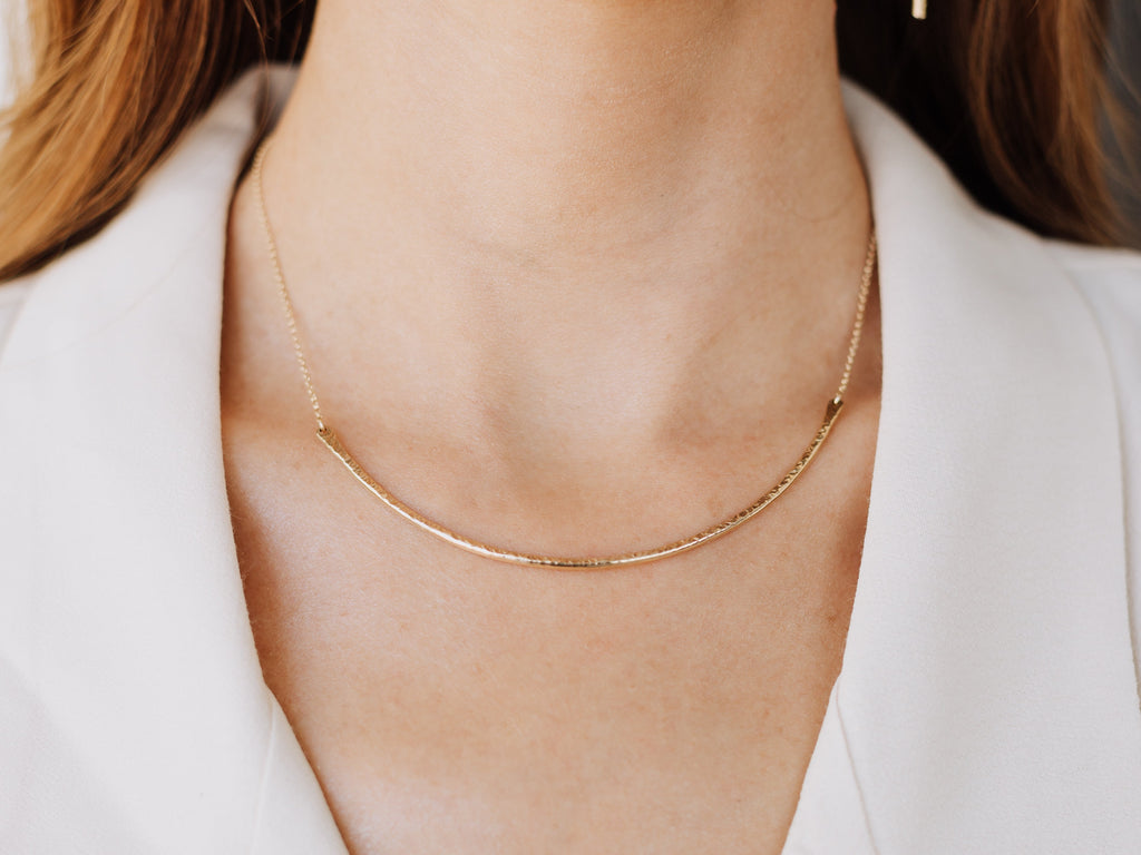 Saressa Designs Contour Collar Necklace - ( As Seen On Arrow )