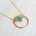 Saressa Designs Bar Graph Necklace - Aquamarine
