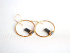Saressa Designs Sunrise Earrings - Black Sunstone