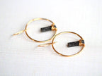 Saressa Designs Sunrise Earrings - Black Sunstone