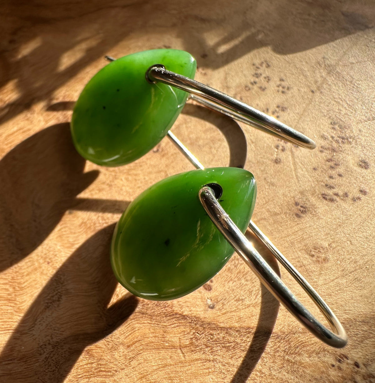 Canadian Jade Earrings, 1945