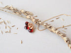 Saressa Designs Garnet Trio Necklace