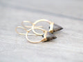 Saressa Designs Albatross Earrings - Smoky Quartz