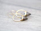 Saressa Designs Albatross Earrings - Smoky Quartz