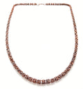 Alison Morse Delicate Byzantine Chainmaille Necklace in Oxidized Copper