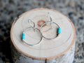 Saressa Designs Argonaut Hoops - Turquoise  ( As seen on Firefly Lane )