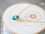 Saressa Designs Copper Turquoise Necklace - Classic Blue