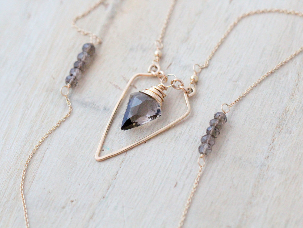 Saressa Designs Spearhead Necklace - As displayed at the 2014 GBK Primetime Emmys Luxury Lounge