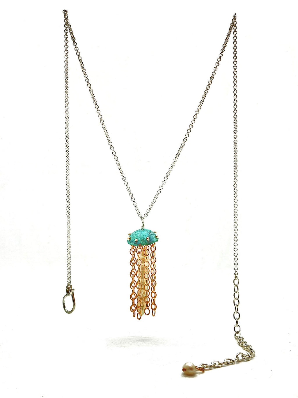 Alison Morse Green Copper Jellyfish Necklace