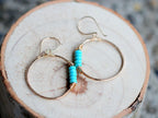 Saressa Designs Argonaut Hoops - Turquoise  ( As seen on Firefly Lane )