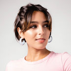 Gold & Honey Small Illusion Lucite Hoop Earrings