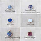 Saressa Designs Druzy Bezel Pendant Necklaces