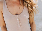 Saressa Designs Long Bar Necklace