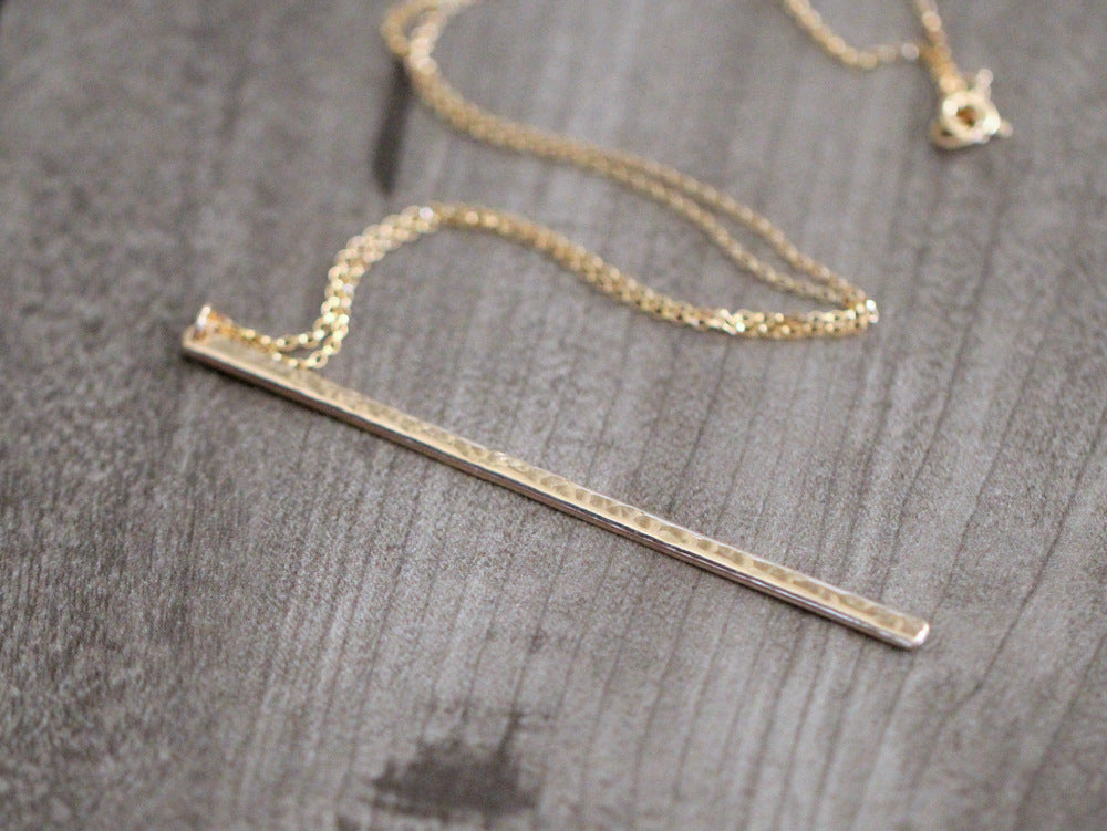Saressa Designs Long Bar Necklace
