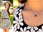 Saressa Designs Lapis Lazuli Bezel-Style Necklace - Gold